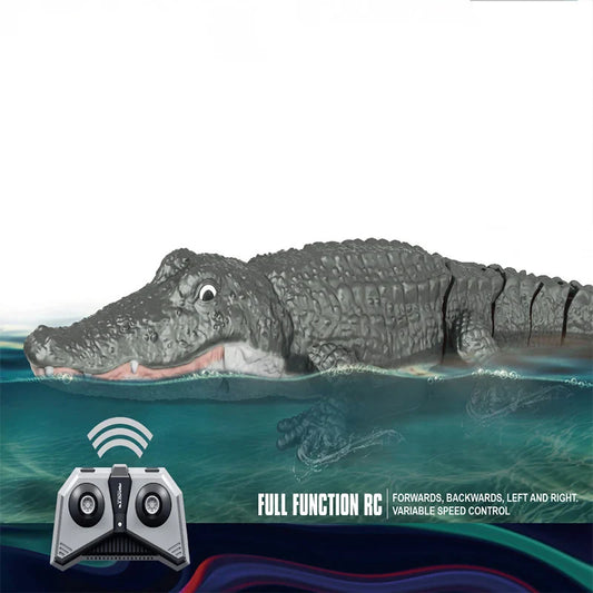 HKM-038739 Remote Control Swimming Crocodile Toy - 2.4G Radio Control for Kids, Ages 6 and Up, Indoor-Outdoor Fun