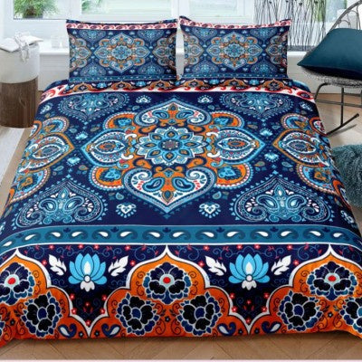 HKM-042771 Bohemian Printed Down Quilt Cover Set - Multiple Sizes Available