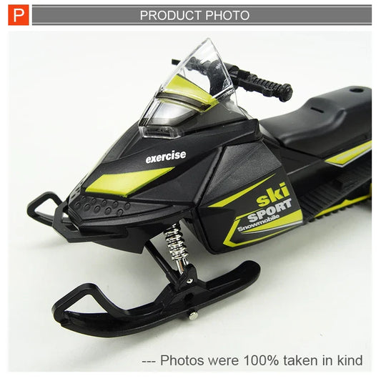 HKM-045715 1:32 Diecast Snowmobile Alloy Model Car with Light and Sound for Kids