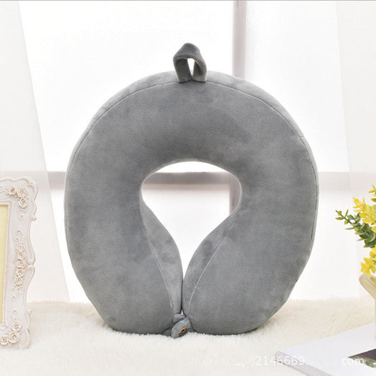 HKM-047507 U-Shaped Travel Neck Pillow - Comfortable Support for Plane Journeys