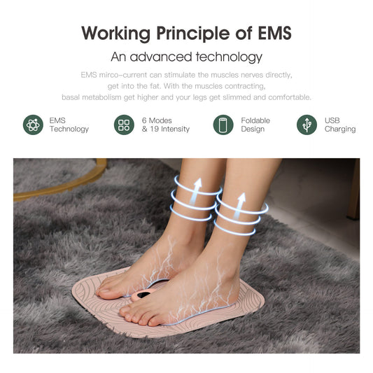 HKM-051027 Rechargeable Smart Leg Pad - USB Powered, Leather & Silver Paste, Pink, 300mm x 300mm