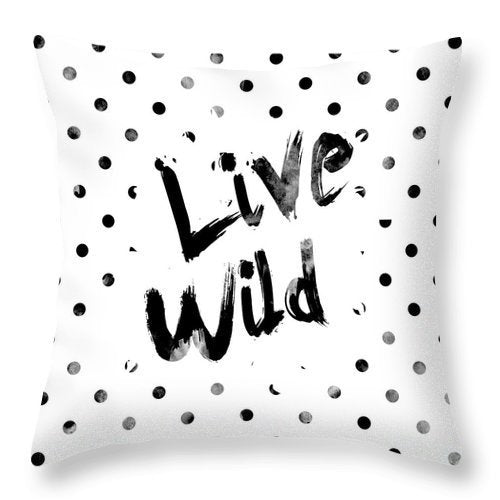 HKM-051219 Nordic Black and White Geometric Abstraction Peach Skin Pillowcase 45x45cm