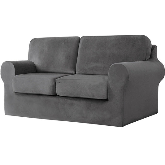 HKM-052051 Stretch Velvet All-Inclusive Sofa Cover Set in Multiple Colors and Sizes