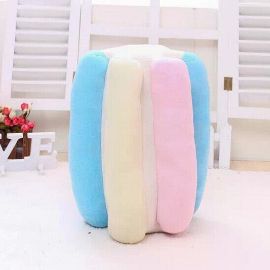 HKM-052115 Personalized Cotton Candy Pillow in Blue and Pink, 35x25cm, Cotton Material