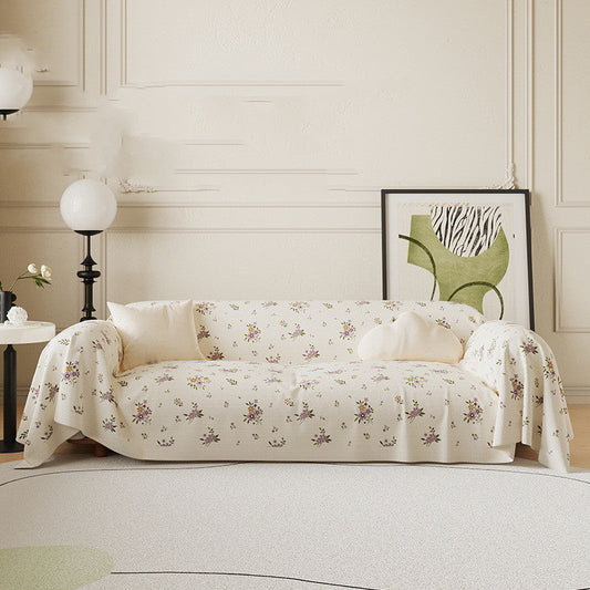 HKM-057427 Universal Non-Slip Floral Plant Design Sofa Cover in Various Sizes and Colors