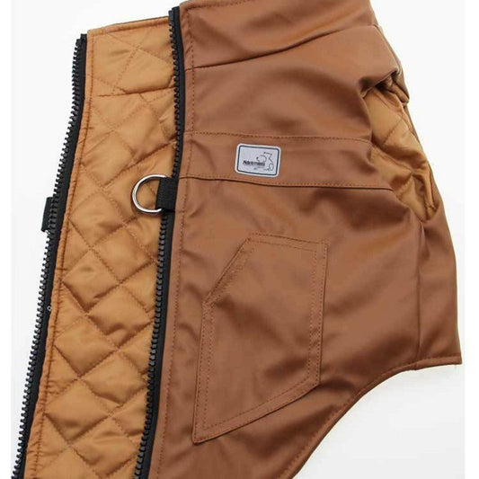 HKM-067155 Cozy Thickened Vest for Small to Medium Dogs - Warm Autumn and Winter Jacket in Grey, Mauve, Brown