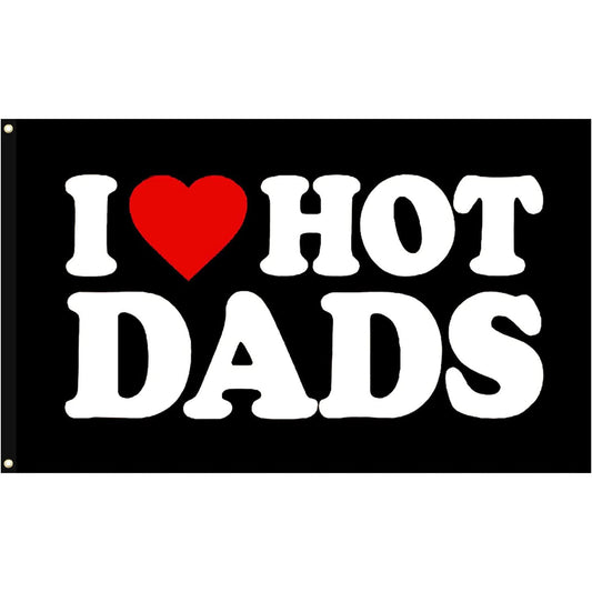 HKM-067731 Love Dad & Mom Universal Holiday Flag - Celebrate Family with Style 1 & Style 2