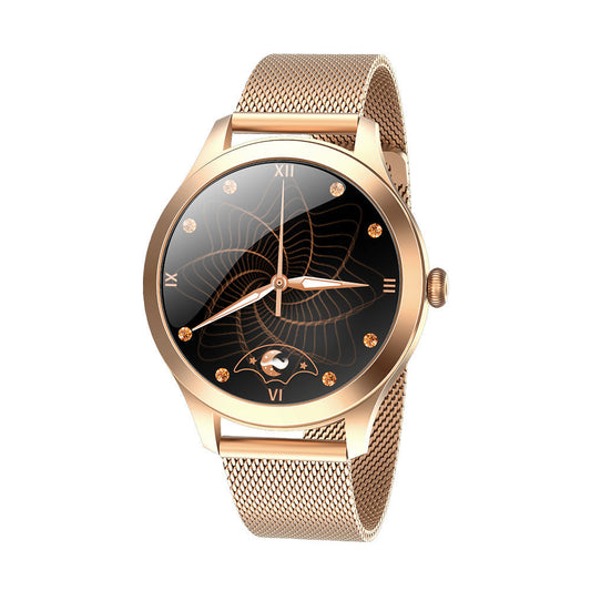 HKM-070611 Slim Women's Smart Watch with Fine Steel Strap - Stylish and Elegant Design