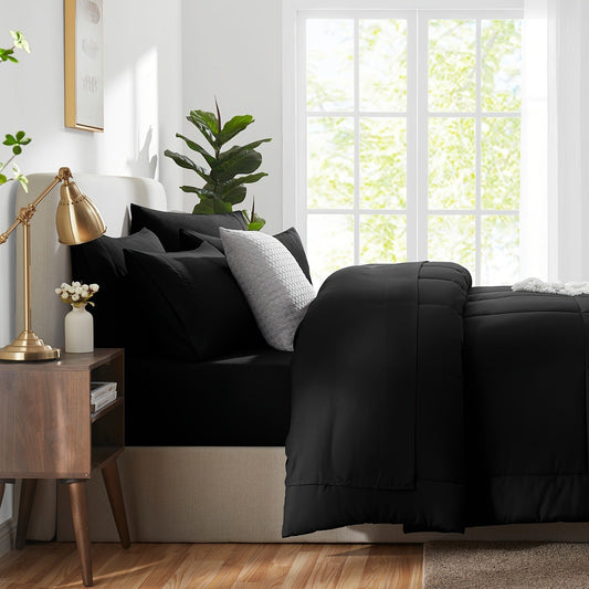 HKM-071251 7-Piece Bedding Set in Various Sizes and Colors for Ultimate Comfort