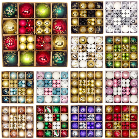 HKM-075667 44PCS Colorful Electroplated Shaped Paper Boxes for Decorative Pendants