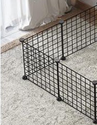 HKM-080147 DIY Assembling Indoor Pet Wire Fence for Cats and Small Dogs - Multiple Size Options Available