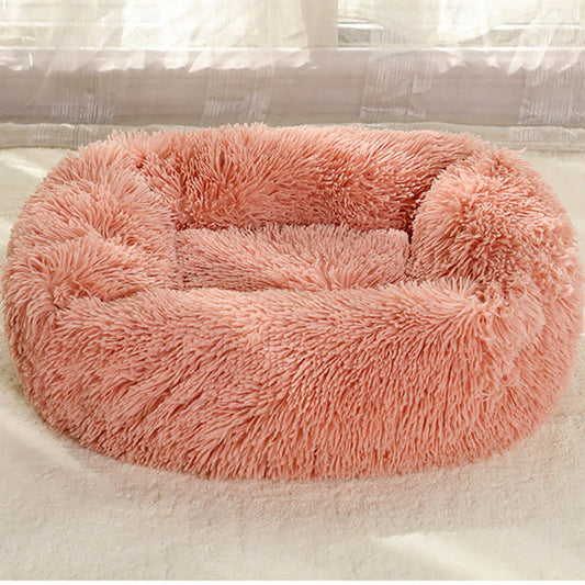 HKM-085395 Plush Winter Pet Nest Square Mat – Soft, Cozy, and Available in Multiple Colors and Sizes