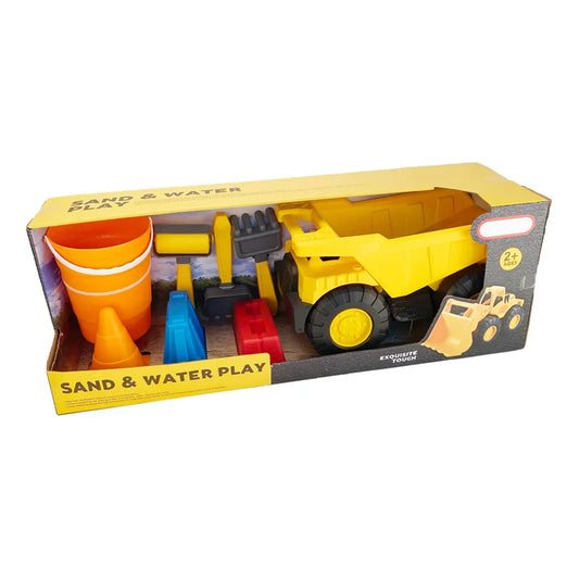 HKM-086547 Eco-Friendly Children’s Outdoor Sand and Water Play Toy Set with Bucket and Truck for Ages 2-7