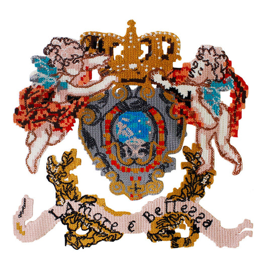 HKM-087571 Multicolor Embroidered Applique Patches for Garment and Accessory Decoration, 28cm x 31.5cm