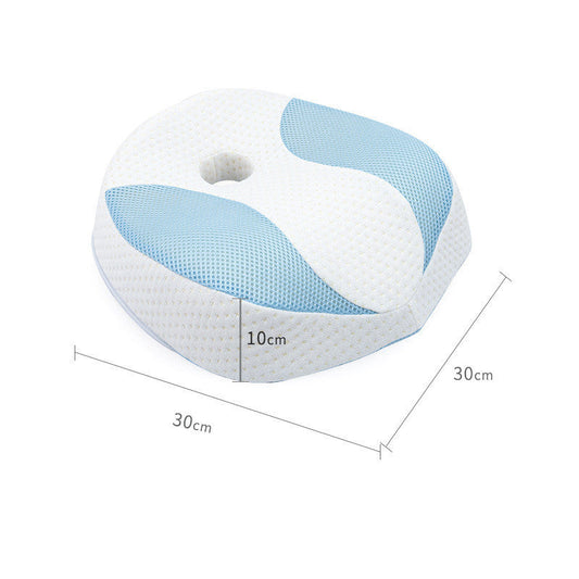 HKM-092179 New Space Memory Foam Neck Pillow - Modern Oval Design, 30x30x10 cm, Ergonomic Comfort