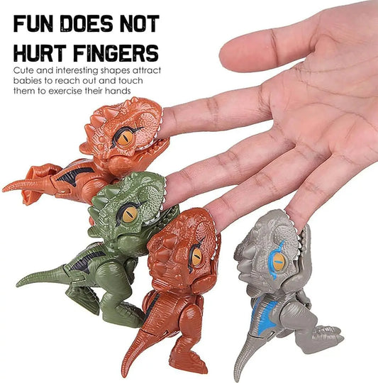 HKM-096595 Finger Biting Dinosaur Toy - Interactive ABS Tyrannosaurus Rex for Ages 5 and Up