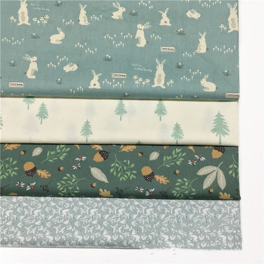 HKM-099091 Handmade Cotton Fabric with Water Print for Bedding, Bags, Curtains, and Clothing - 160cm Wide, 10m Length