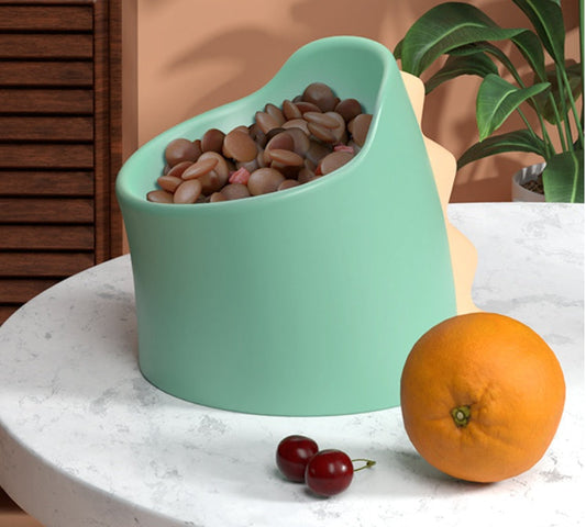 HKM-099283 Ergonomic Pet Drinking Bowl with Anti-Tipping Design for Cervical Spine Support