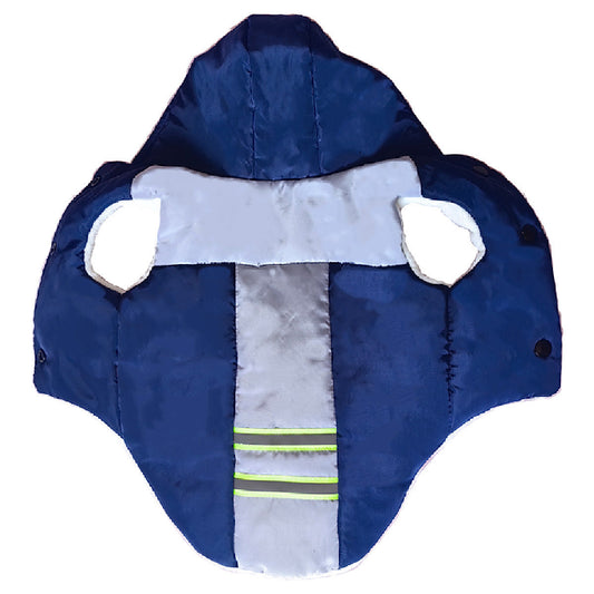 HKM-101267 Warm Thickened Cotton Hooded Dog Clothes in Multiple Colors and Sizes