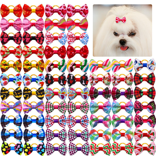 HKM-102227 British Style Plaid Bow Accessory for Pets