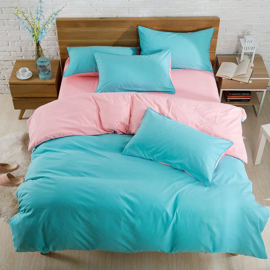 HKM-114835 Brushed Plain Bedding Set with Multiple Size Options for Comfort and Style