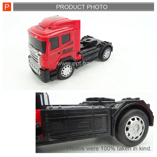 HKM-128211 Remote Control Plastic Trailer Container Toy with Steering Wheel for Kids 6+