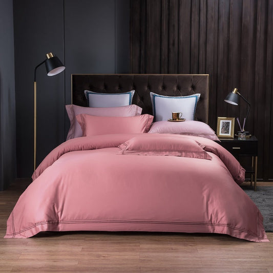 HKM-129043 Cotton Bed Linen Set with Duvet Cover - Available in Multiple Colors and Sizes