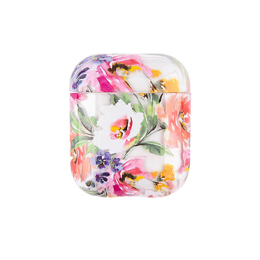 HKM-130067 Watercolor Floral Earphone Cover for AirPods 1/2 - Clamshell Style, Cartoon Animal Design