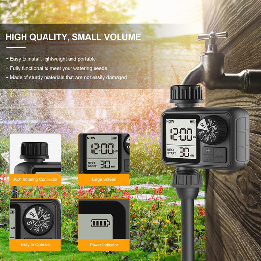 HKM-130195 Automatic Dual Output Timing Watering Device for Efficient Irrigation
