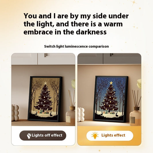 HKM-132627 Luminous Christmas Tree Bluetooth Speaker Night Light - Decorative USB Ornament