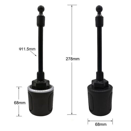HKM-139987 Multifunctional Adjustable Car Cup Holder Phone Mount with 360-Degree Flexibility