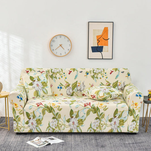HKM-147731 Elastic Non-Slip Sofa Cover in Geometric Design, Available in Multiple Sizes and Colors
