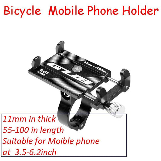 HKM-150355 Adjustable 360° Bicycle Phone Holder for 3.5 to 6.2-Inch Devices with Secure Aluminum Alloy Grip