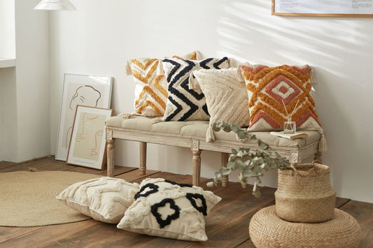 HKM-156115 Nordic Cotton Waist Cushion Cover for Sofa Bed - Multiple Color Options Available