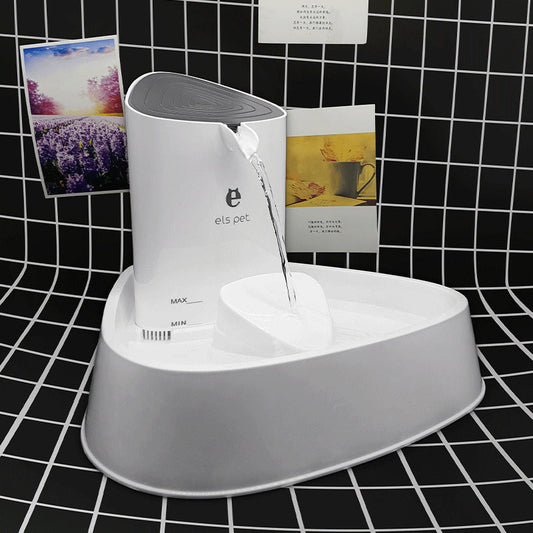 HKM-156243 1.5L Automatic Pet Water Fountain with Adjustable Flow and LED Light