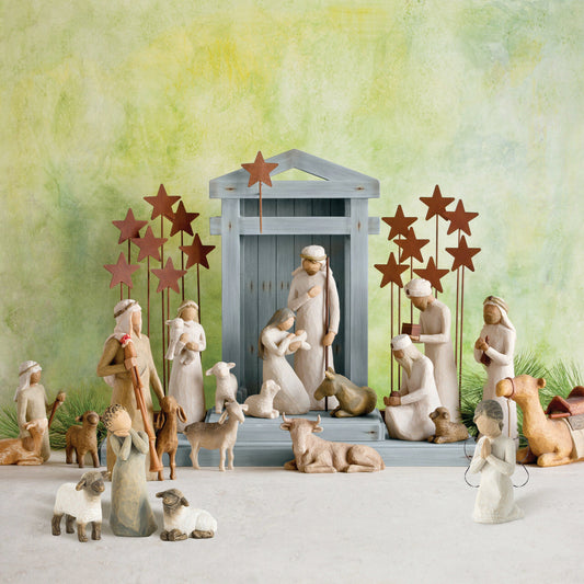 HKM-157011 20-Piece Nativity Scene Manger Resin Crafts Kit