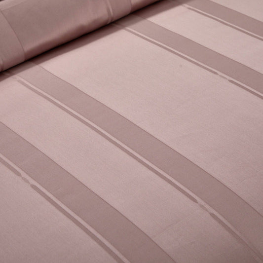 HKM-159507 High Density Jacquard Cotton Bedding Set - 4 Pieces in Pink, Grey, and Camel
