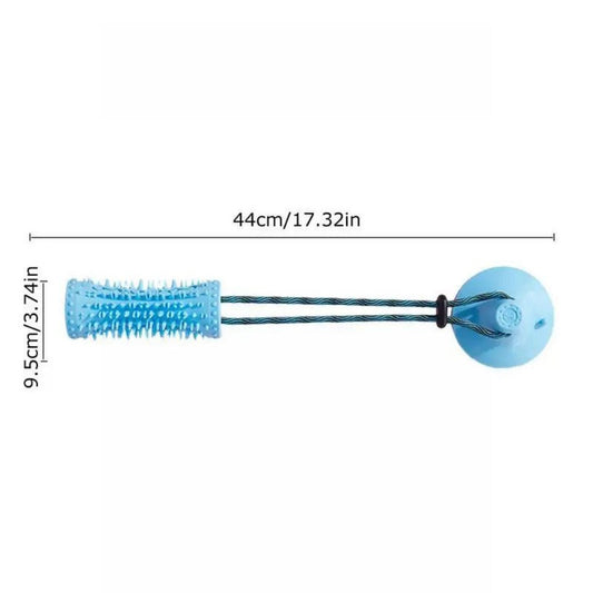 HKM-161939 Dog Chew Ball Toys For Aggressive Chewers Interactive Dog Puzzle Toy Food Dispenser Suction Cup Dog Tug Toy For Dogs Teeth Clean