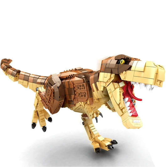 HKM-162067 Jurassic Dinosaur Building Blocks Triceratops Model - DIY Educational Toy for Ages 6 and Up