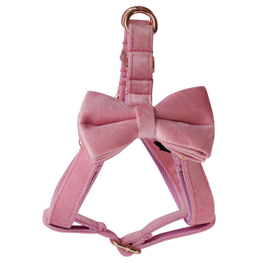 HKM-162323 Flannel Pet Chest Harness with Adjustable Leash for Small to Extra Large Dogs