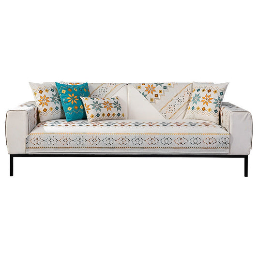 HKM-163859 Bohemian Chenille Sofa Cushion Cover - Four Seasons Universal Design, Non-Slip, Various Sizes and Colors