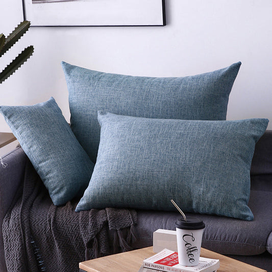 HKM-164947 Rectangular Pillow Cushion Cover - Olive Green, Blue, Orange & More - Available in 30x50cm & 40x60cm