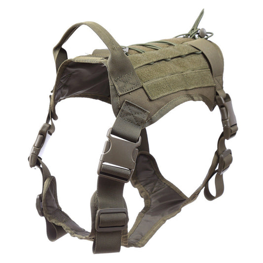 HKM-167443 Tactical Camouflage Dog Vest for Outdoor Activities - Durable Polyester Materials - Sizes M, L, XL Available