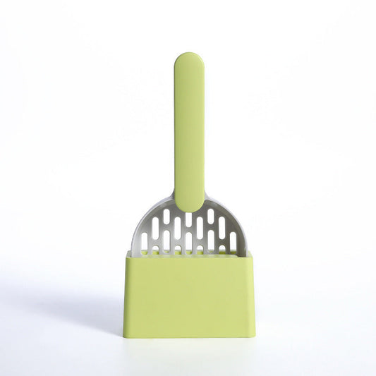 HKM-174931 Cat Litter Shovel Set with Base - Durable ABS Material in Multiple Colors