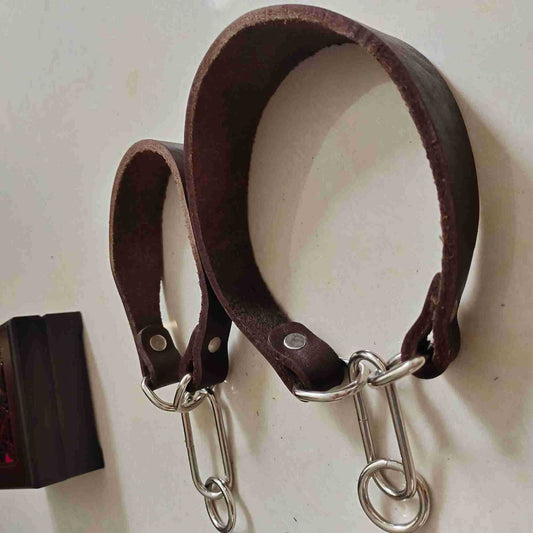 HKM-175699 Widened Greyhound Leather Collar