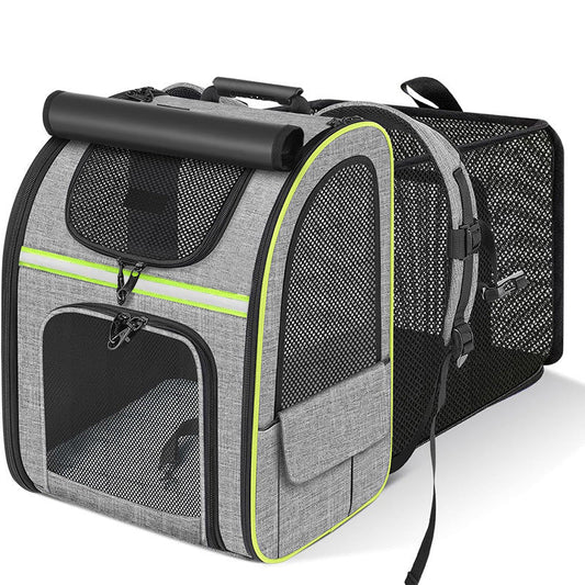 HKM-179795 Portable Extendable Cat Backpack with Thickened Fleece Mat – Multiple Colors Available