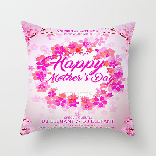 HKM-180499 Peach Skin Cushion Cover with PP Cotton Filling - 45x45cm Pillowcase
