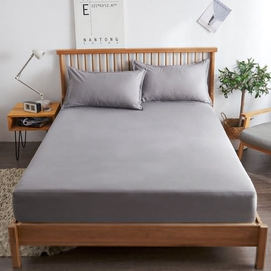 HKM-184851 Pure Cotton Fitted Sheet Non-Slip Bedspread for Standard and Thin Mattresses