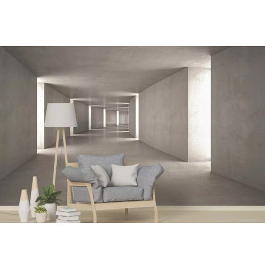 HKM-193939 Industrial Style 3D Three-Dimensional Extended Space Wallpaper for Living Room or Bar
