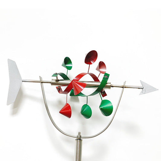 HKM-201299 Stainless Steel 360-Degree Rotating Color Weather Vane Decorative Ornament